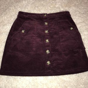 Purple Felt Skirt